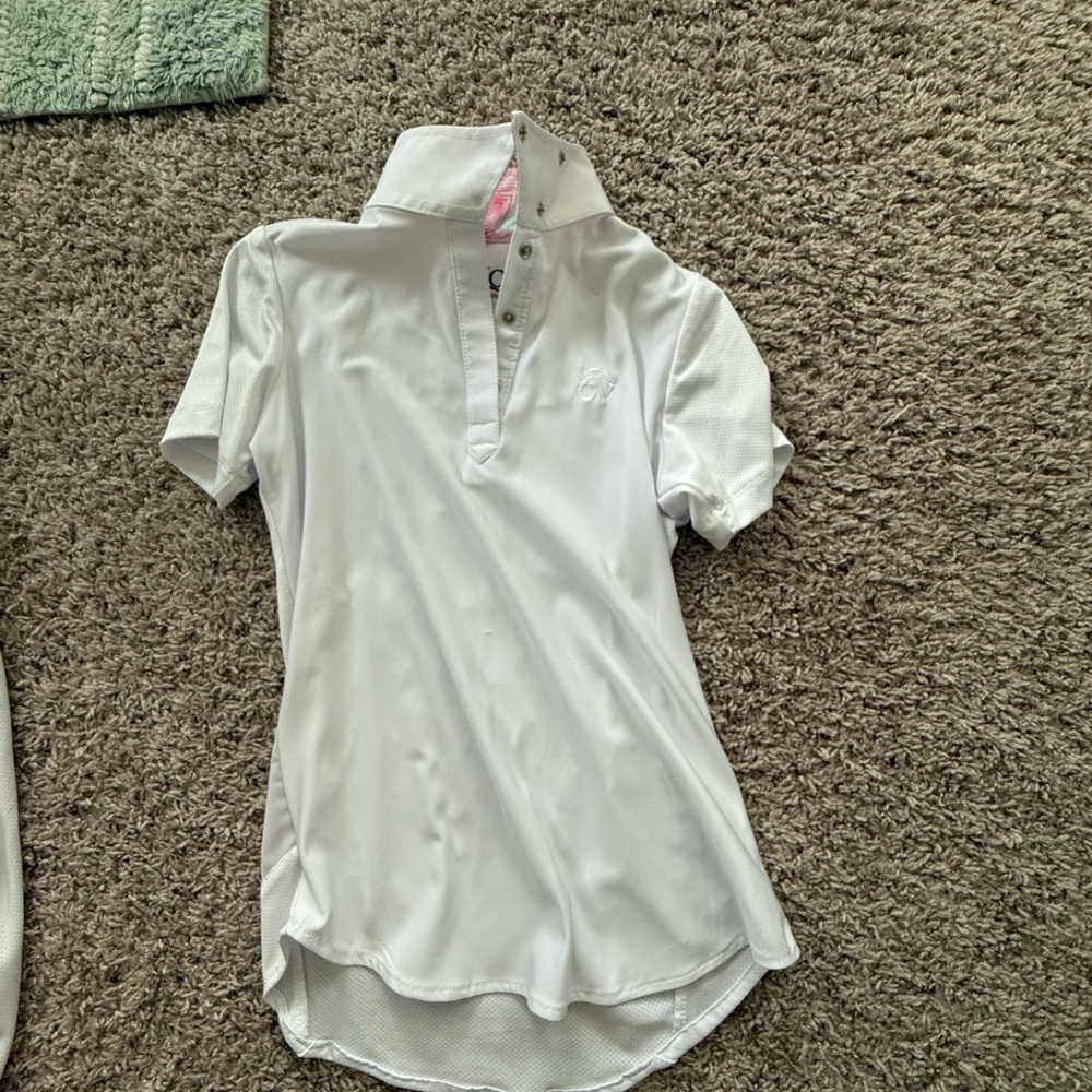 White Short Sleeve Polo Shirt